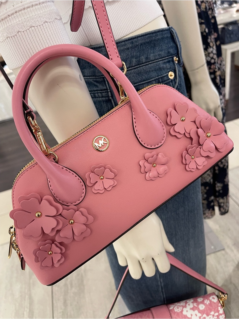 MICHAEL KORS Petra Small Floral Embellished Crossbody Bag
Carnation 
NWT - Picture 14 of 16